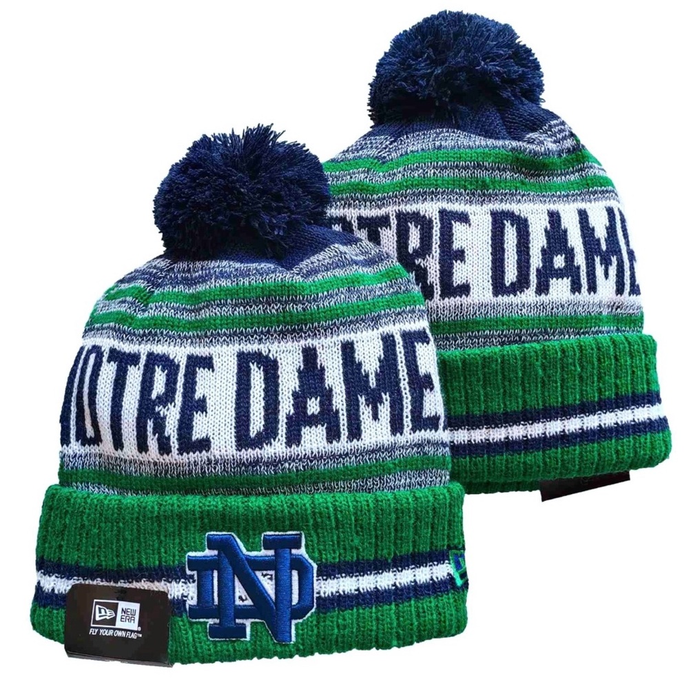 Brand New Notre Dame Fighting Irish New Era Knit NCAA College Beanie OSFM